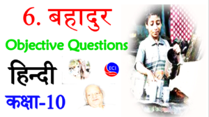 Hindi class 10 bahadur objective question